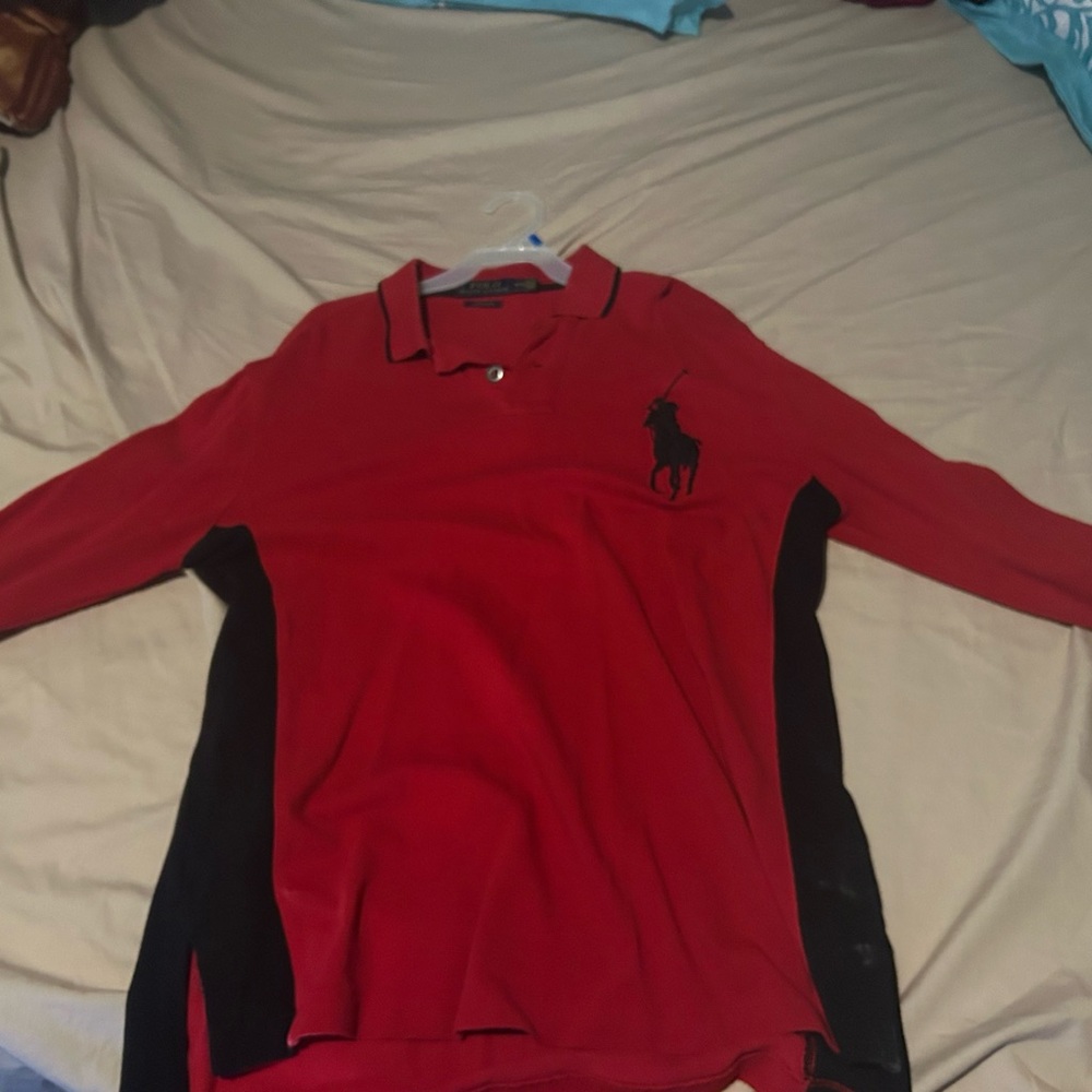 Long sleeve polo shirt size medium used